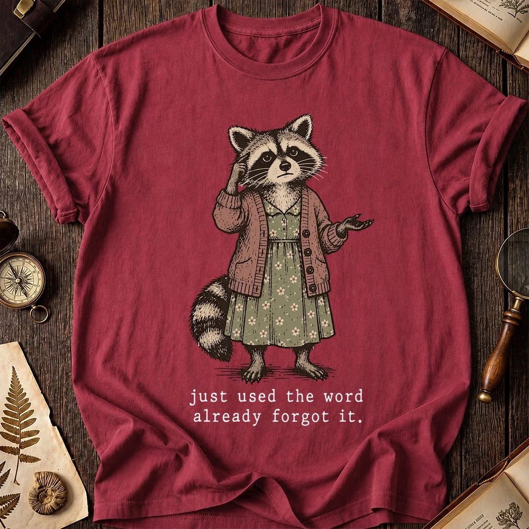 Lost Word Raccoon T-Shirt product image 5