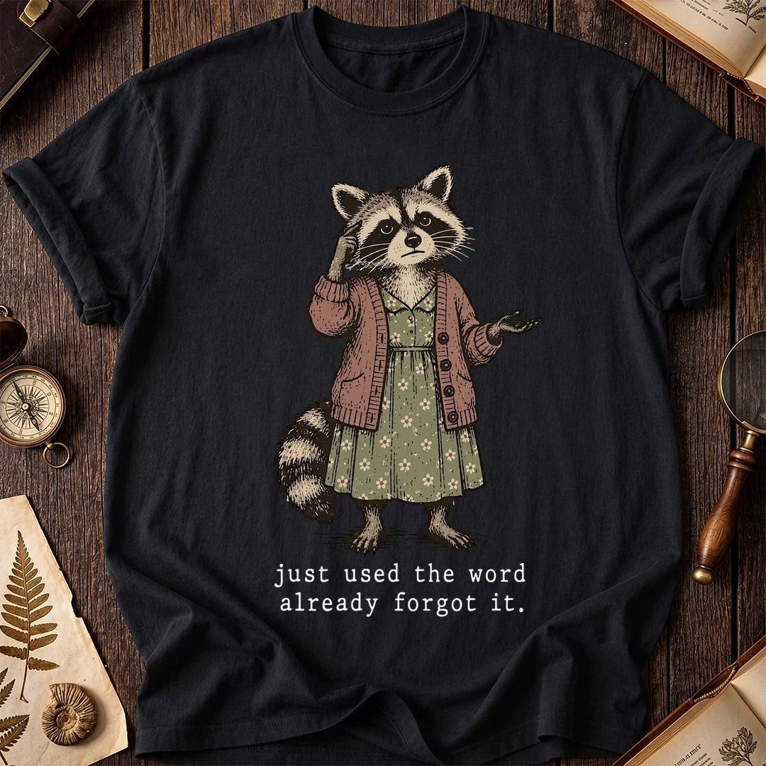 Lost Word Raccoon T-Shirt product image 2