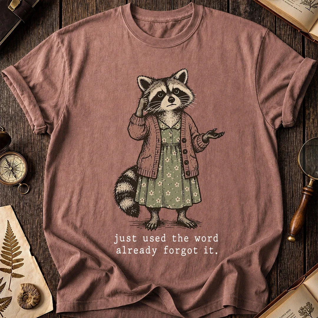 Lost Word Raccoon T-Shirt product image 8