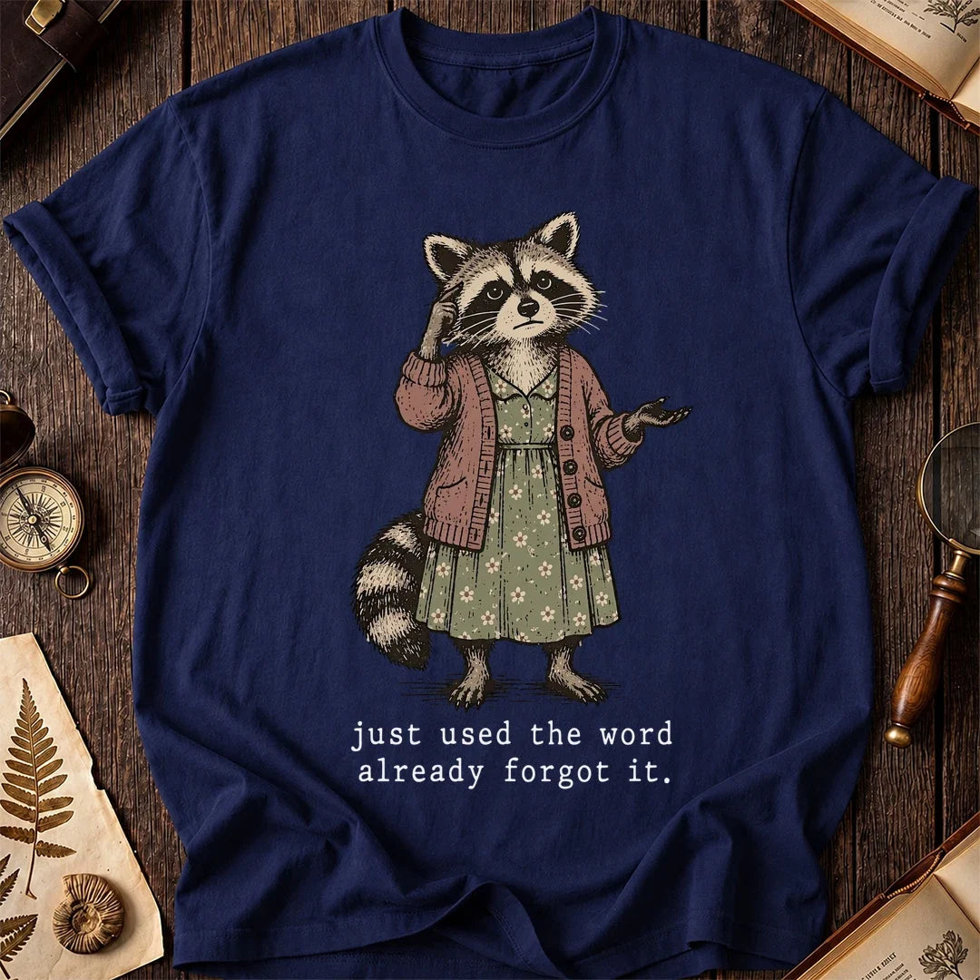 Lost Word Raccoon T-Shirt product image 7