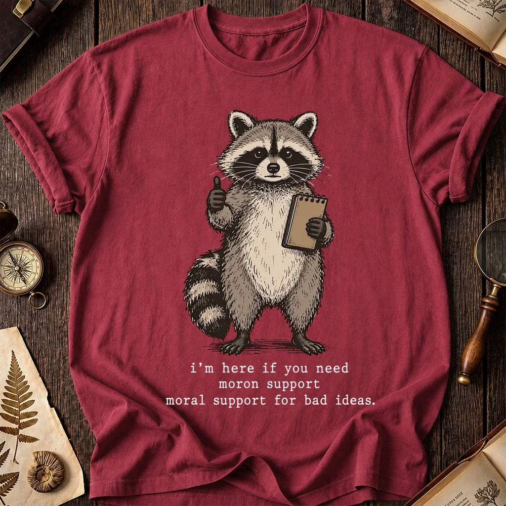 Moron Help Raccoon T-Shirt product image 5