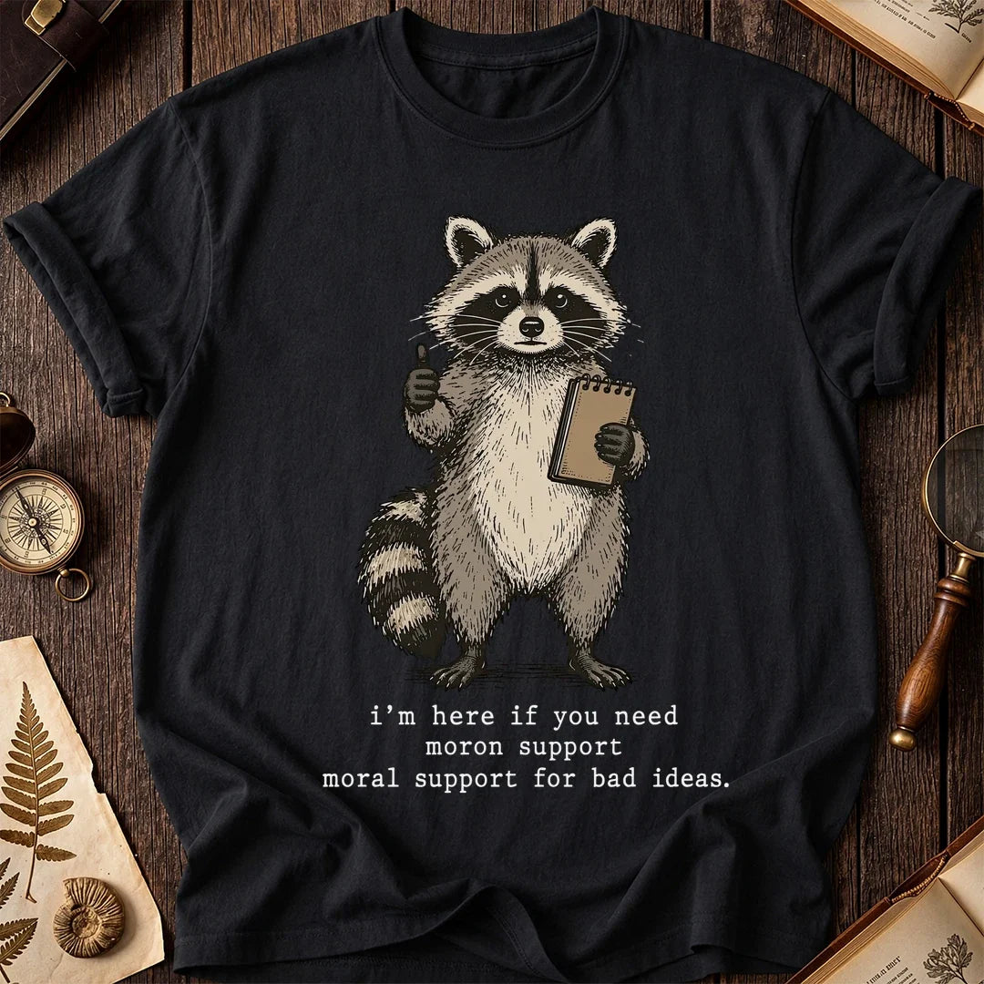 Moron Help Raccoon T-Shirt product image 2
