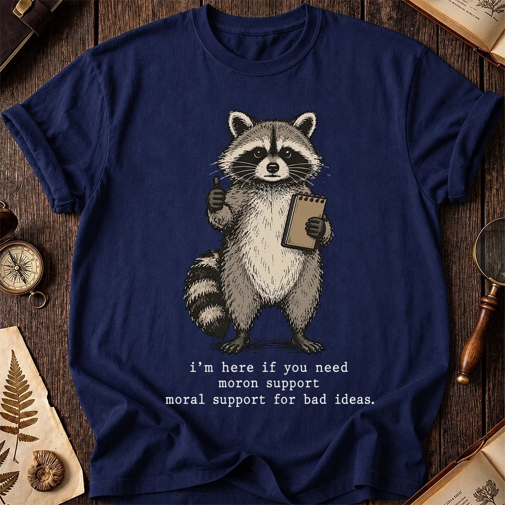 Moron Help Raccoon T-Shirt product image 7