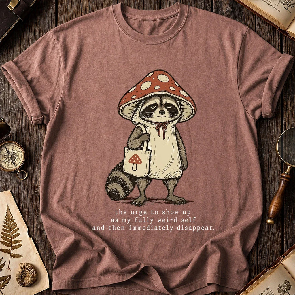 Mushroom Raccoon T-Shirt product image 8