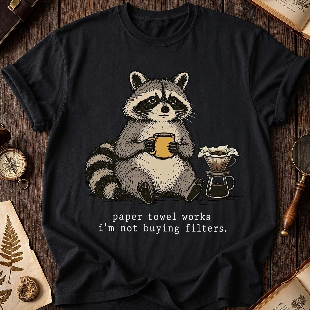 No Filters Raccoon T-Shirt product image 2