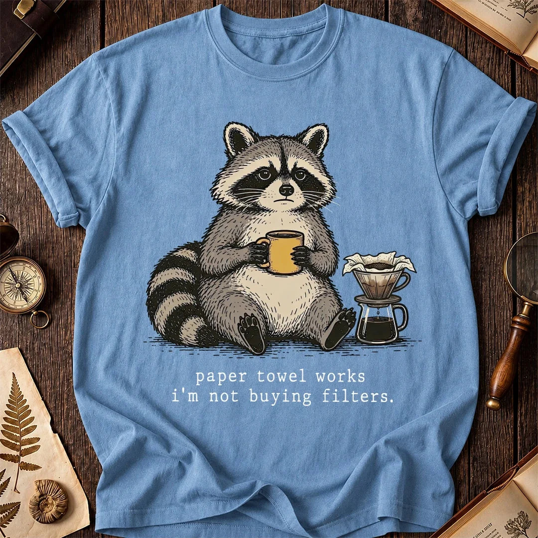 No Filters Raccoon T-Shirt product image 4