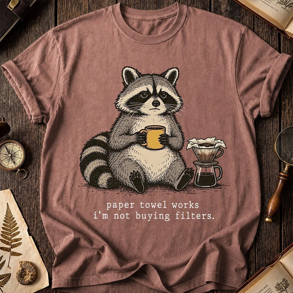 No Filters Raccoon T-Shirt product image 8