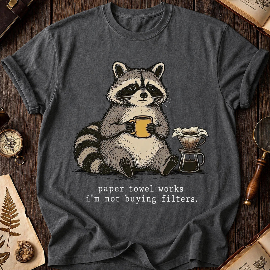 No Filters Raccoon T-Shirt product image 6