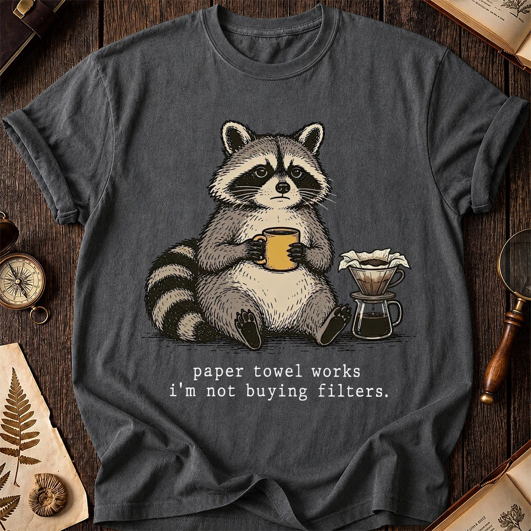 No Filters Raccoon T-Shirt product image 6