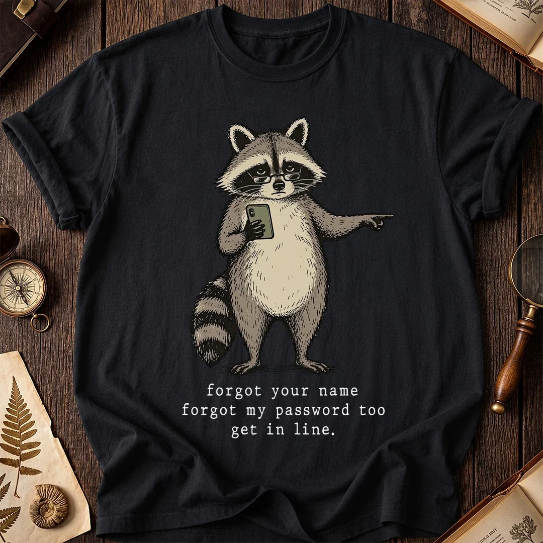 Password Raccoon T-Shirt product image 2