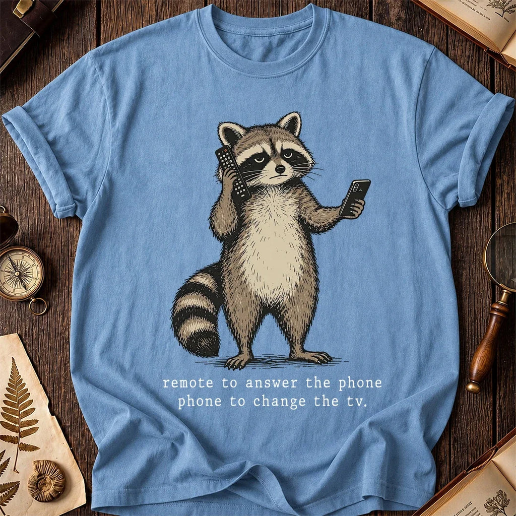 Phone Trick Raccoon T-Shirt product image 4