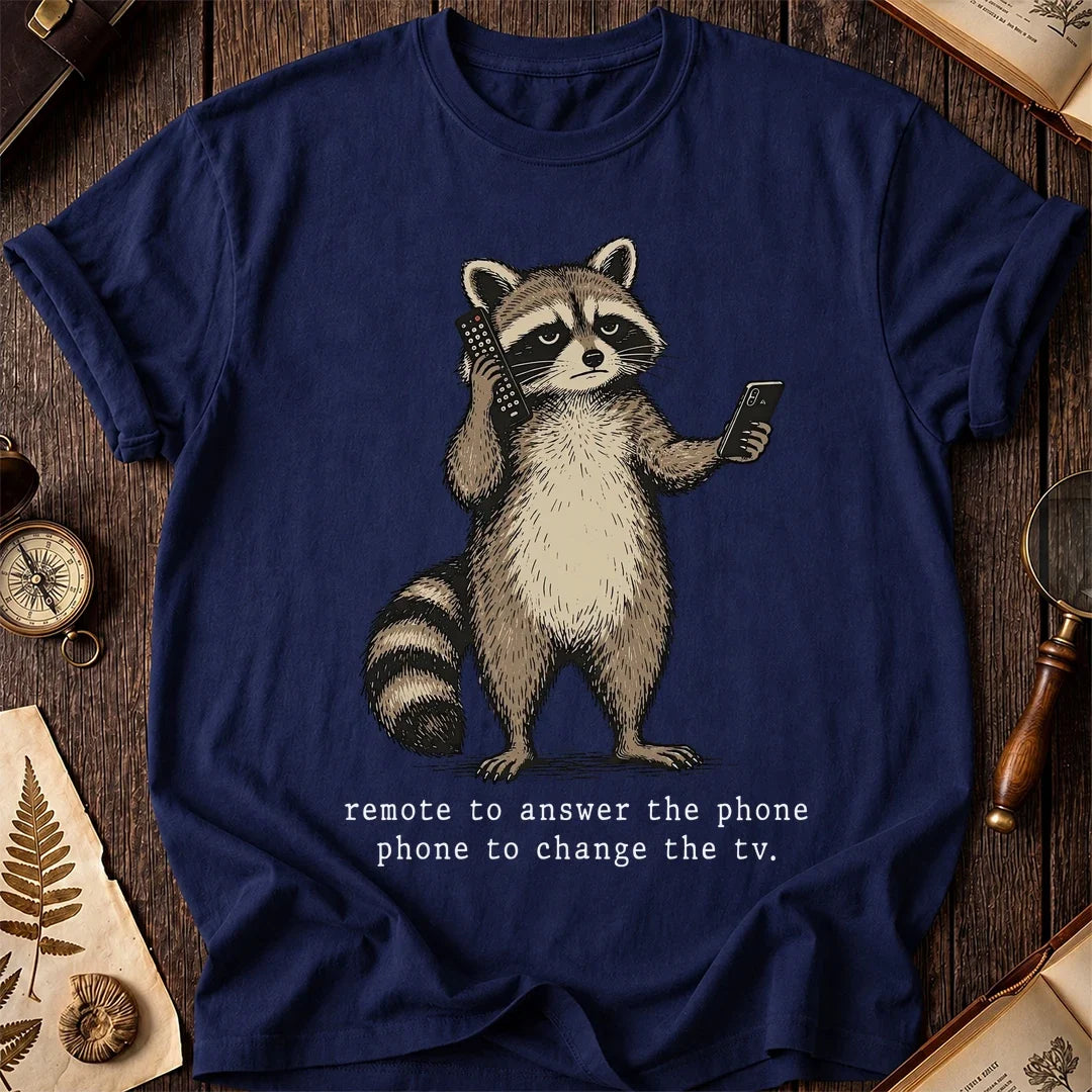 Phone Trick Raccoon T-Shirt product image 7
