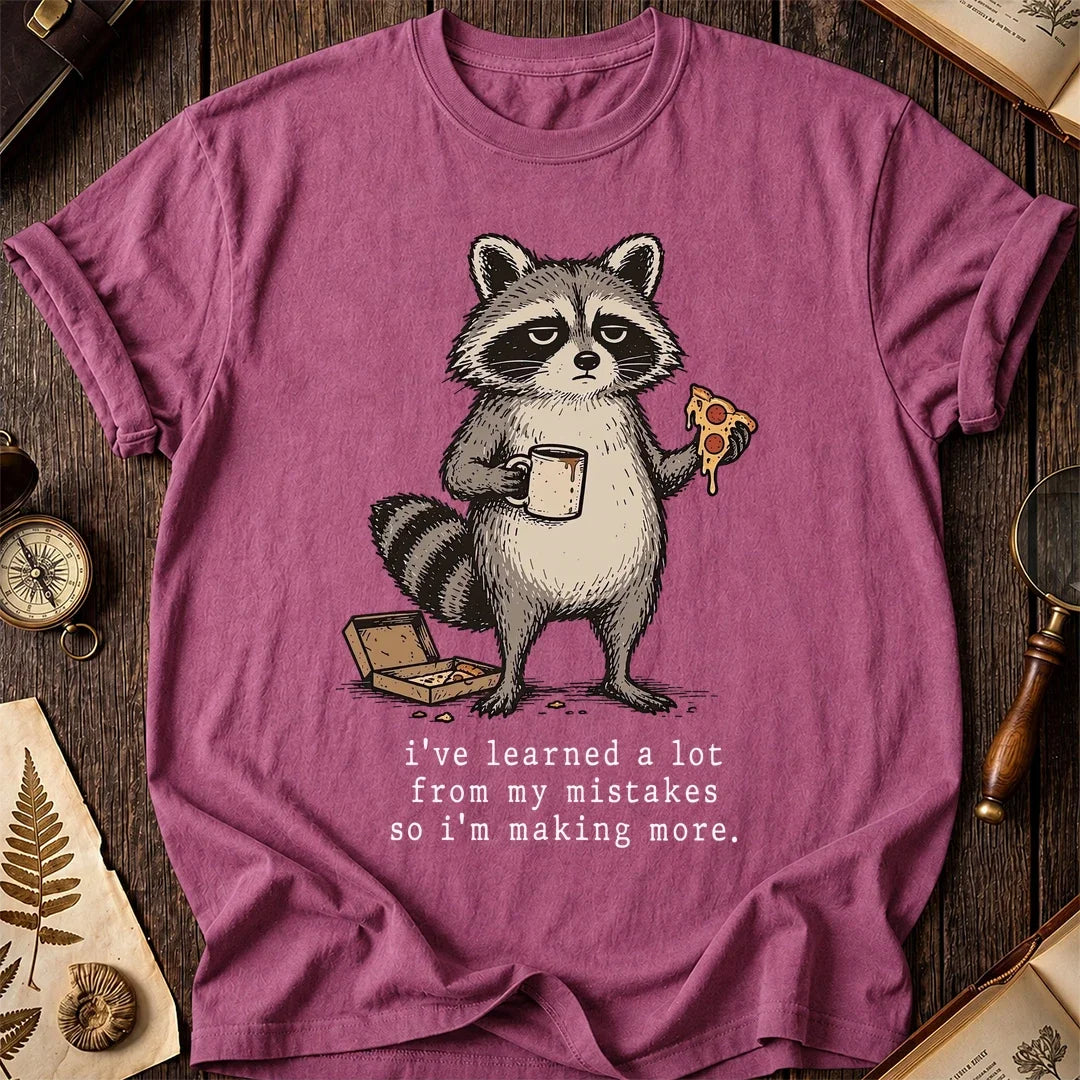 Pizza Wise Raccoon T-Shirt product image 3