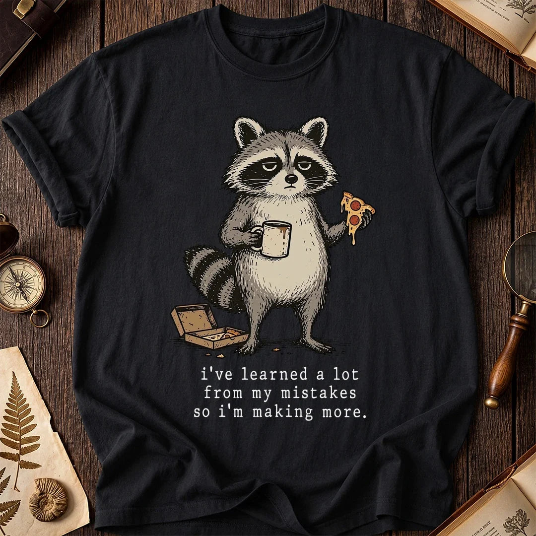 Pizza Wise Raccoon T-Shirt product image 2