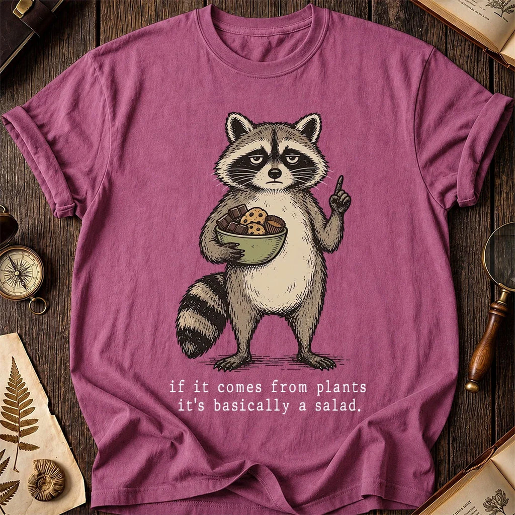 Plant Salad Raccoon T-Shirt product image 3