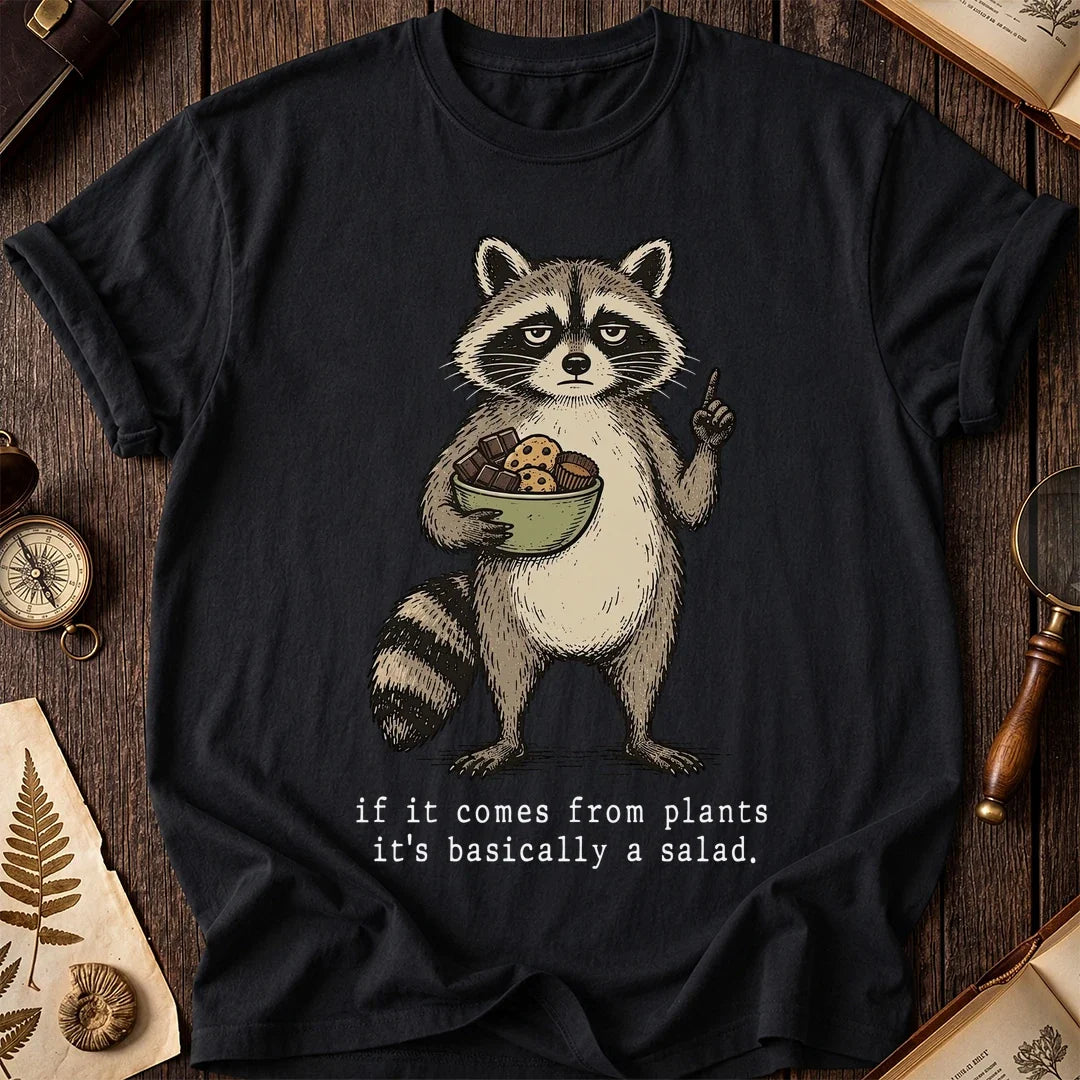 Plant Salad Raccoon T-Shirt product image 2