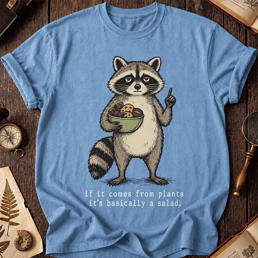 Plant Salad Raccoon T-Shirt product image 4