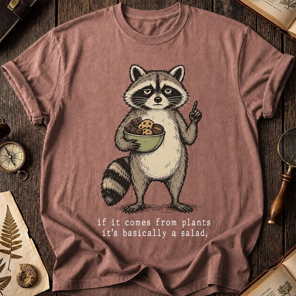 Plant Salad Raccoon T-Shirt product image 8