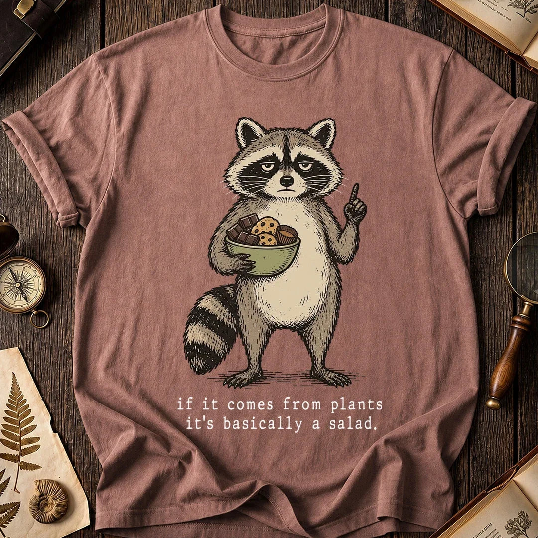 Plant Salad Raccoon T-Shirt product image 8
