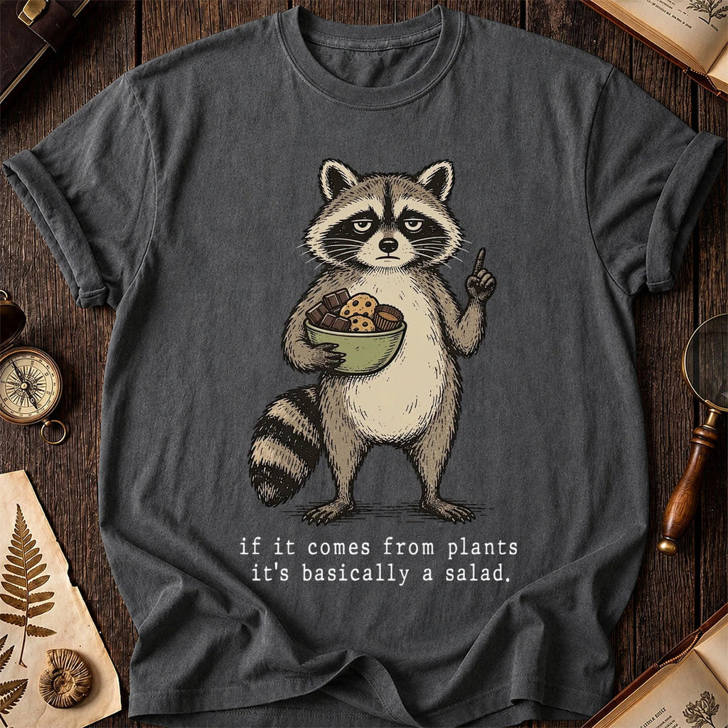 Plant Salad Raccoon T-Shirt product image 6