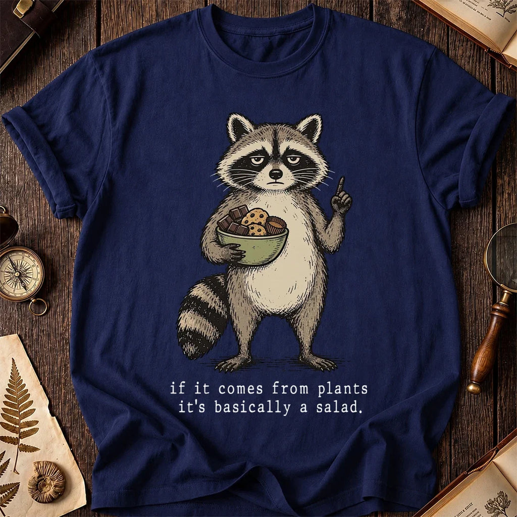 Plant Salad Raccoon T-Shirt product image 7