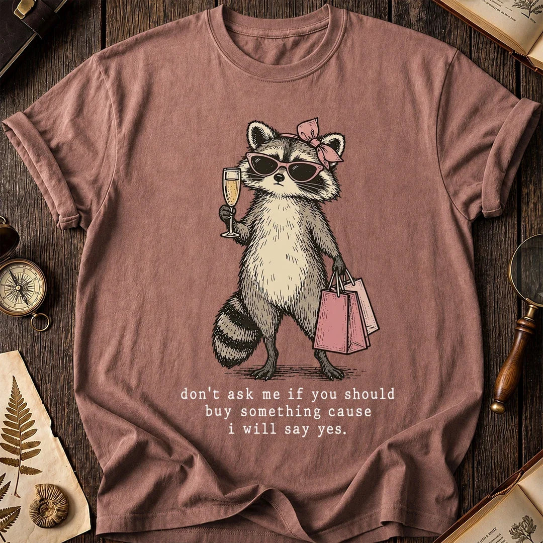 Say Yes Raccoon T-Shirt product image 8