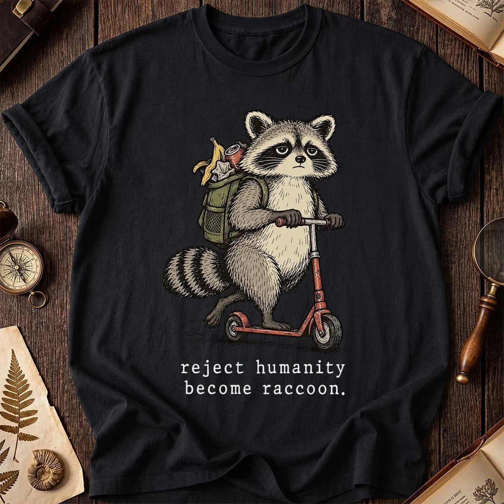 Scooter Raccoon T-Shirt product image 2