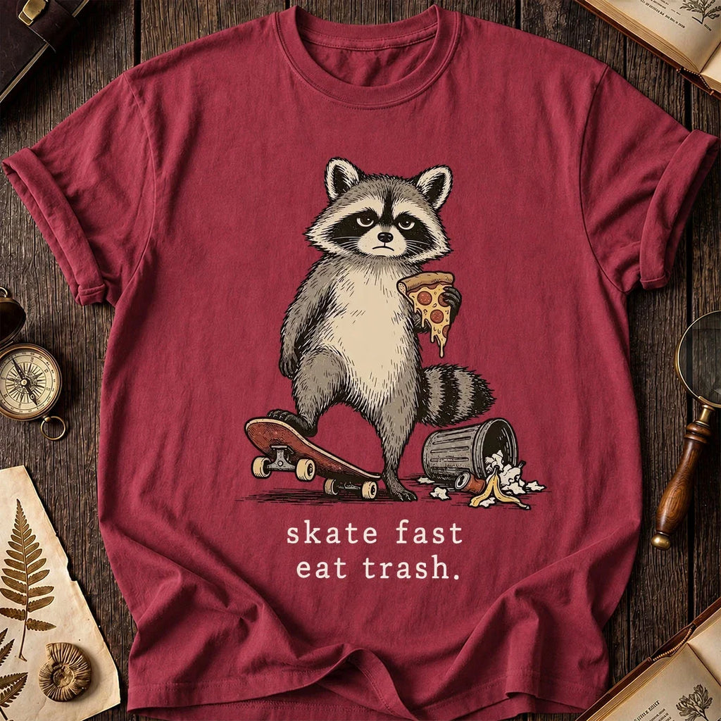 Skate Fast Raccoon T-Shirt product image 5