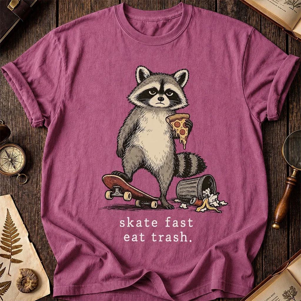 Skate Fast Raccoon T-Shirt product image 3