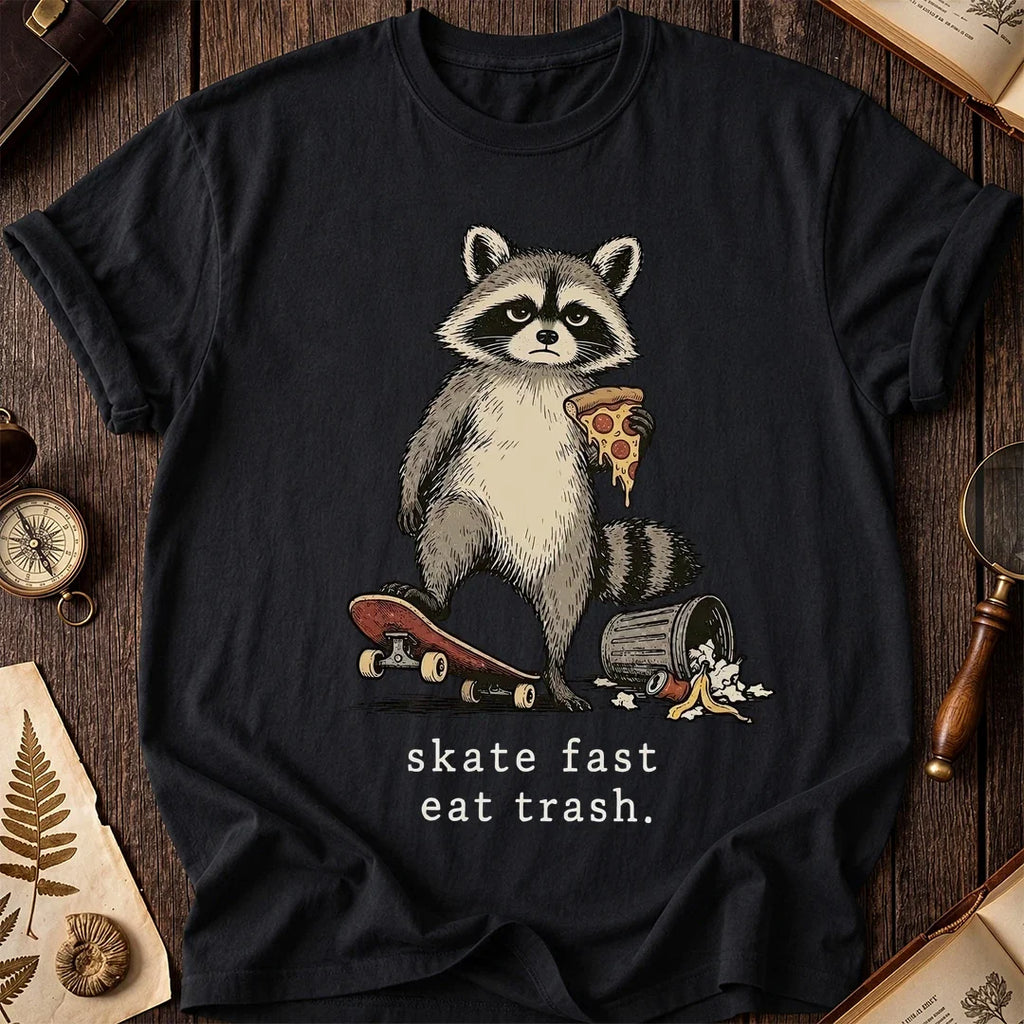 Skate Fast Raccoon T-Shirt product image 2
