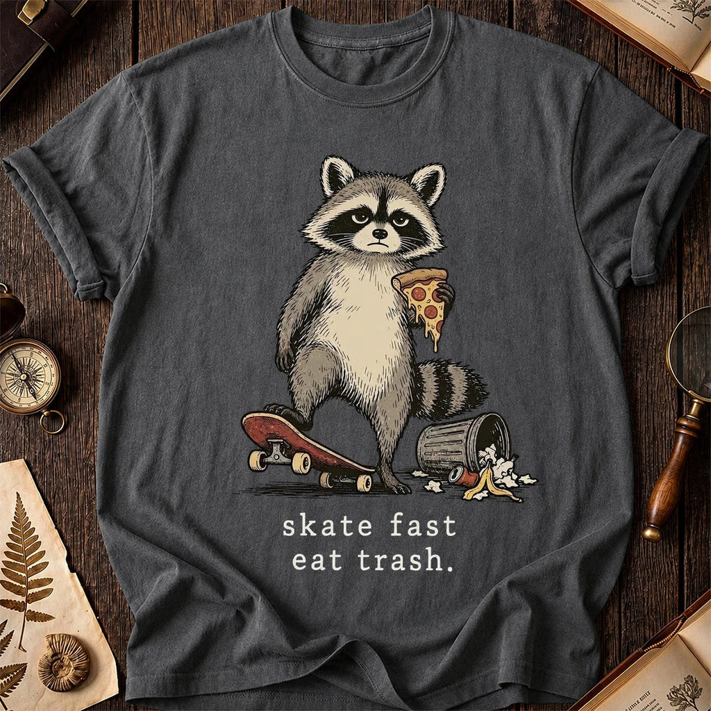 Skate Fast Raccoon T-Shirt product image 6