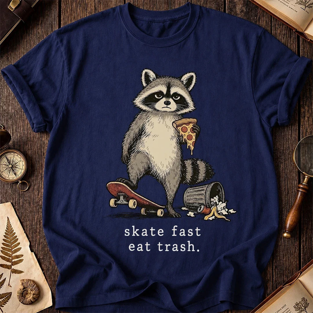 Skate Fast Raccoon T-Shirt product image 7