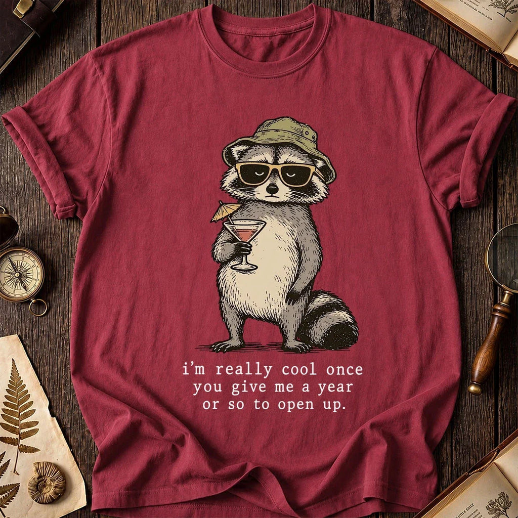 Slow Open Raccoon T-Shirt product image 5