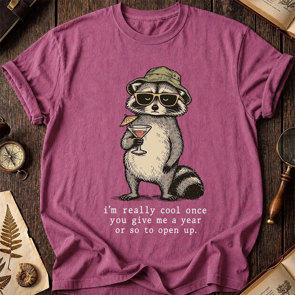 Slow Open Raccoon T-Shirt product image 3