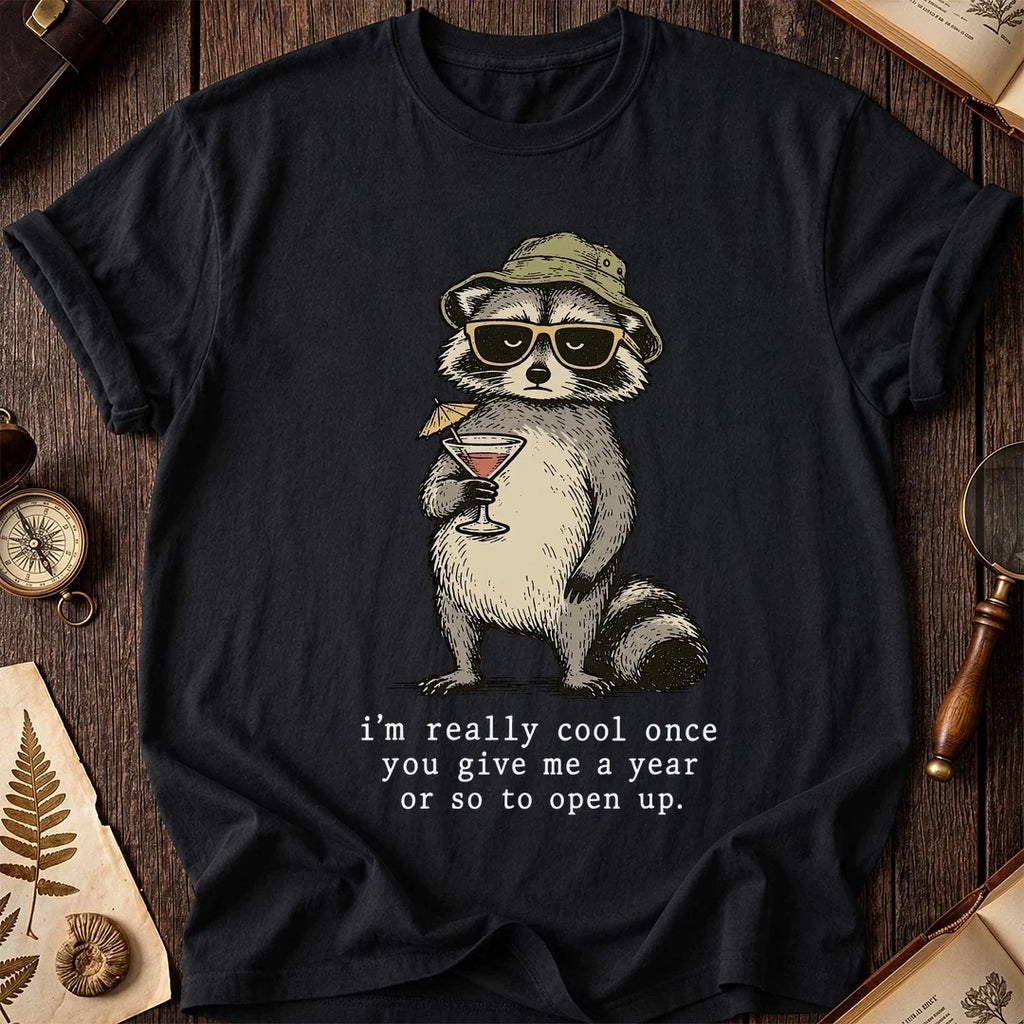Slow Open Raccoon T-Shirt product image 2