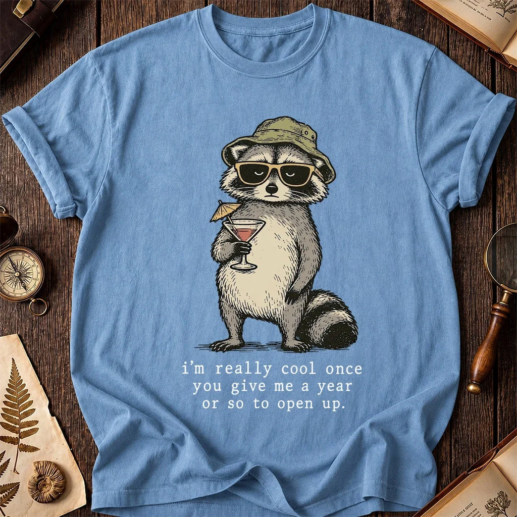 Slow Open Raccoon T-Shirt product image 4