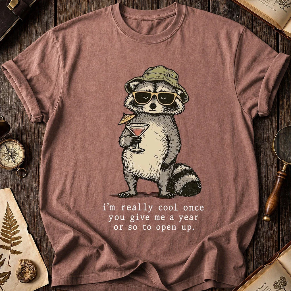 Slow Open Raccoon T-Shirt product image 8