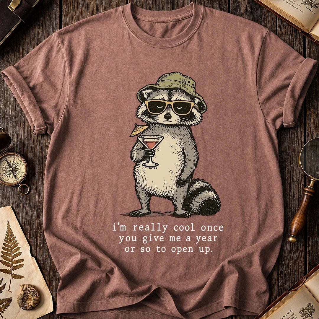 Slow Open Raccoon T-Shirt product image 8