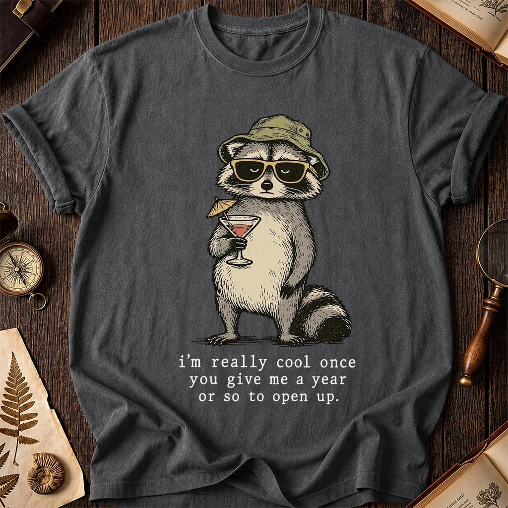 Slow Open Raccoon T-Shirt product image 6