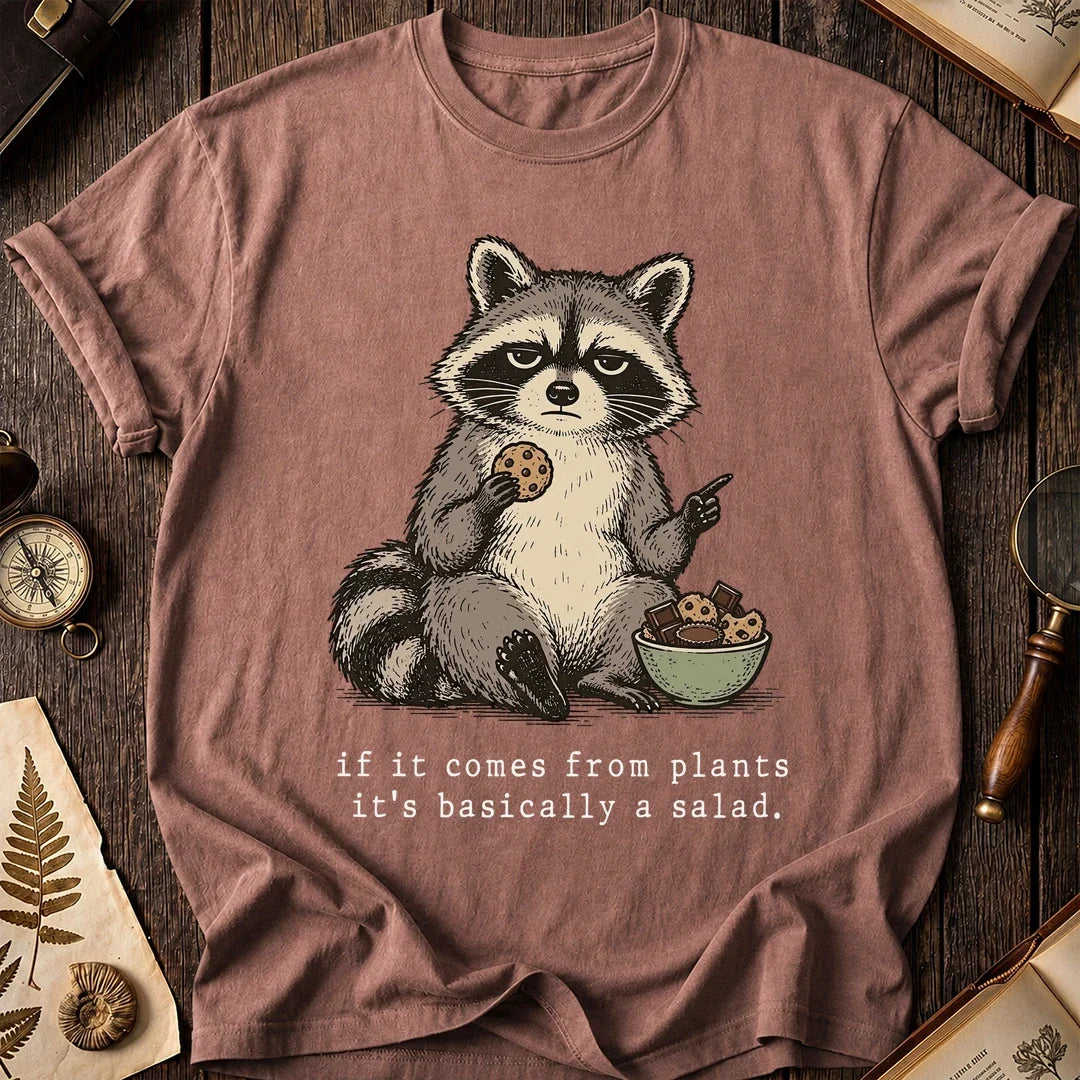 Snack Salad Raccoon T-Shirt product image 8
