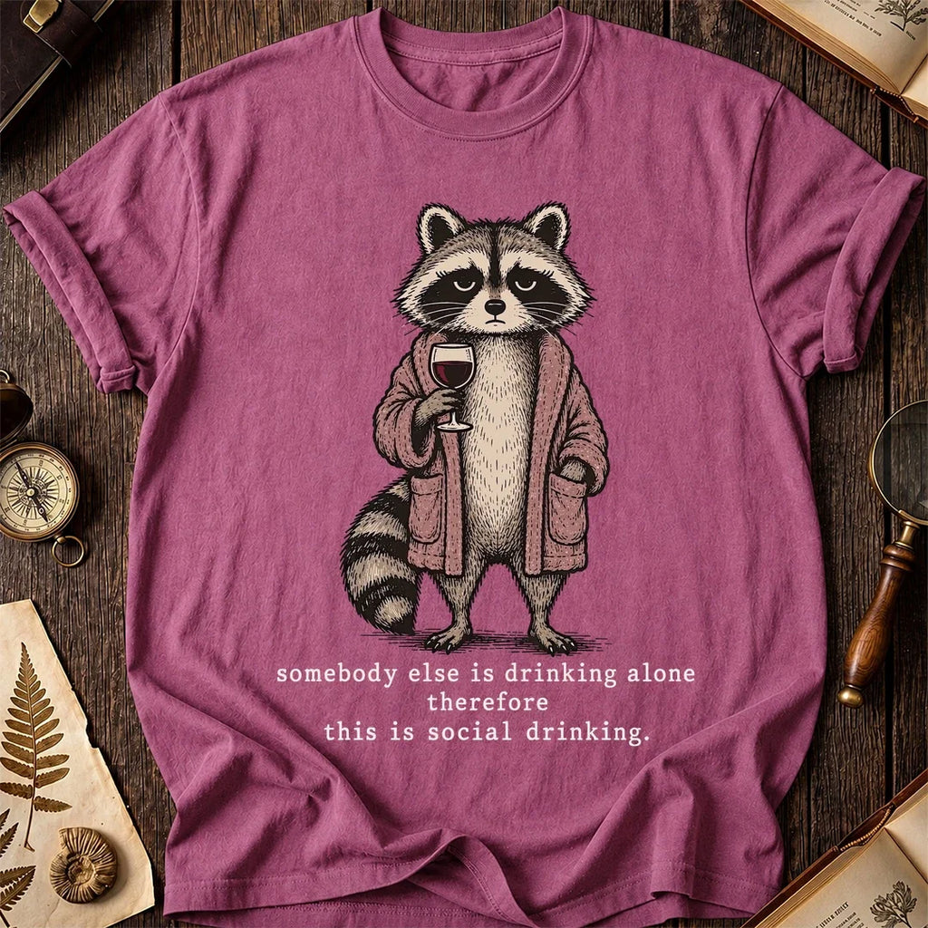 Social Sip Raccoon T-Shirt product image 3
