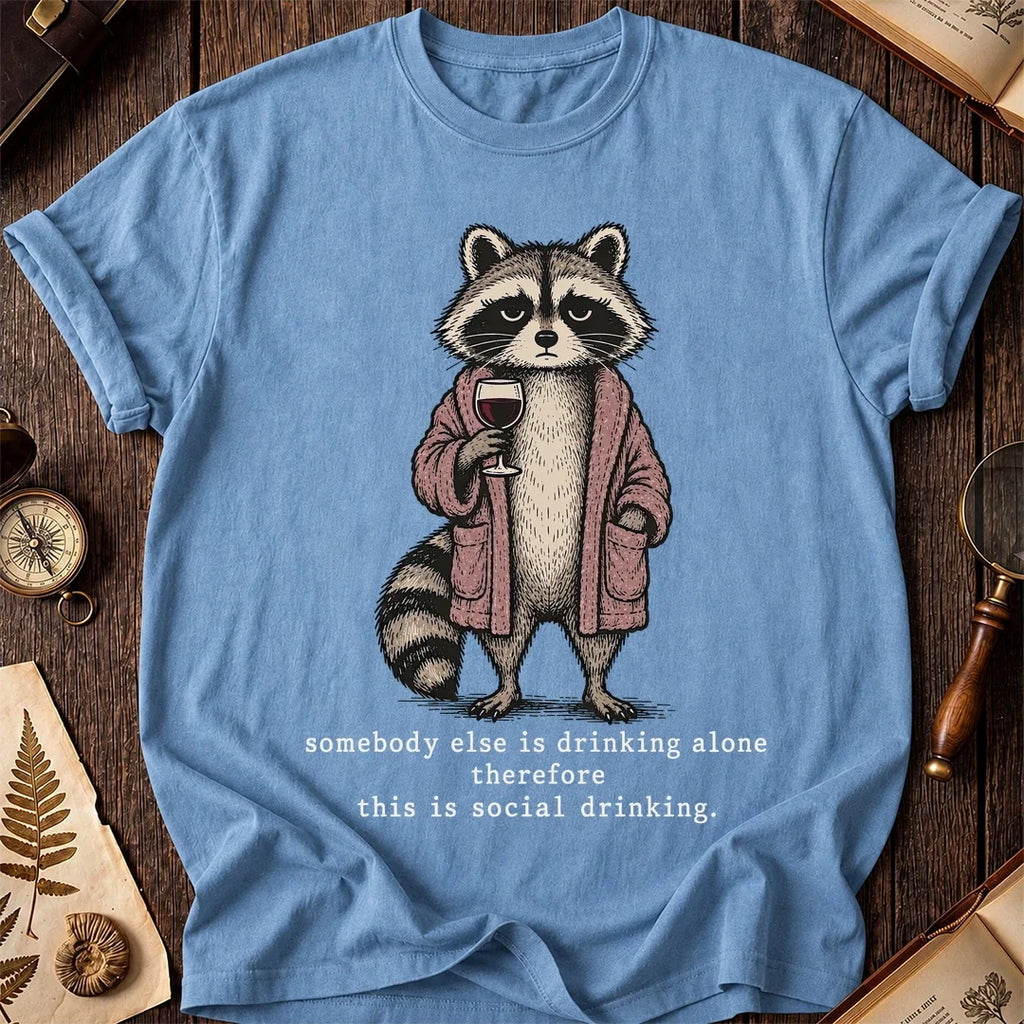 Social Sip Raccoon T-Shirt product image 4