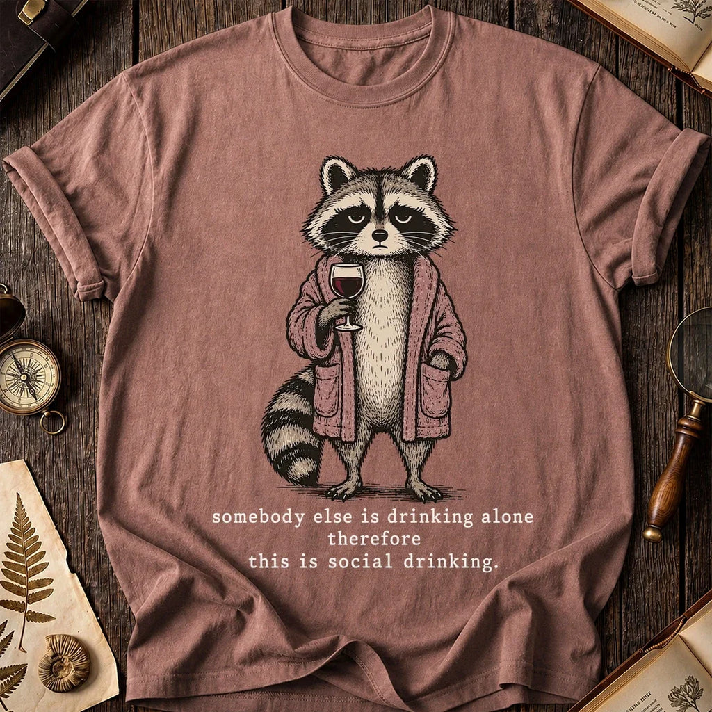 Social Sip Raccoon T-Shirt product image 8
