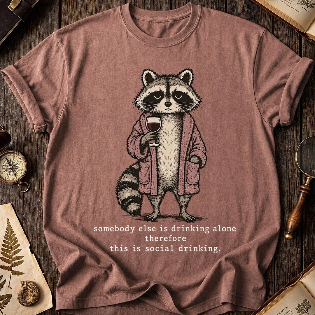 Social Sip Raccoon T-Shirt product image 8