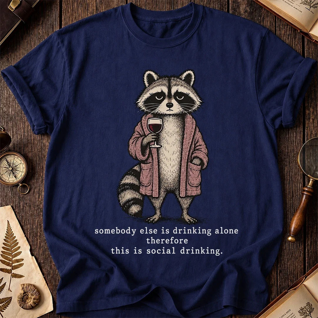 Social Sip Raccoon T-Shirt product image 7