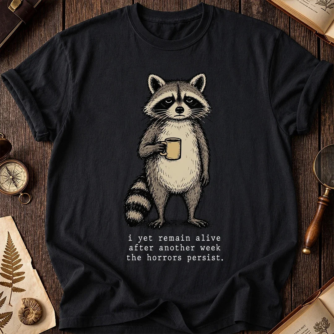 Still Alive Raccoon T-Shirt product image 2