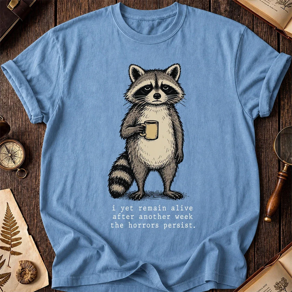 Still Alive Raccoon T-Shirt product image 4