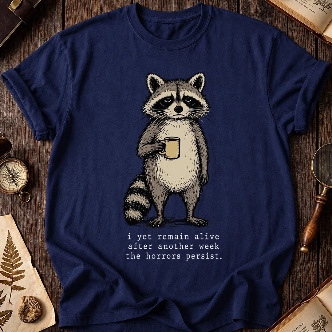 Still Alive Raccoon T-Shirt product image 7