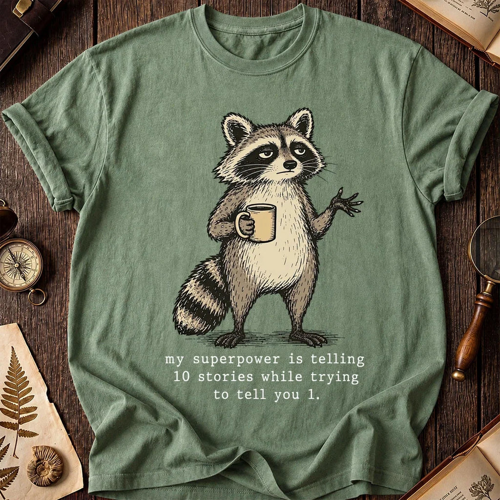 Story Power Raccoon T-Shirt product image 1