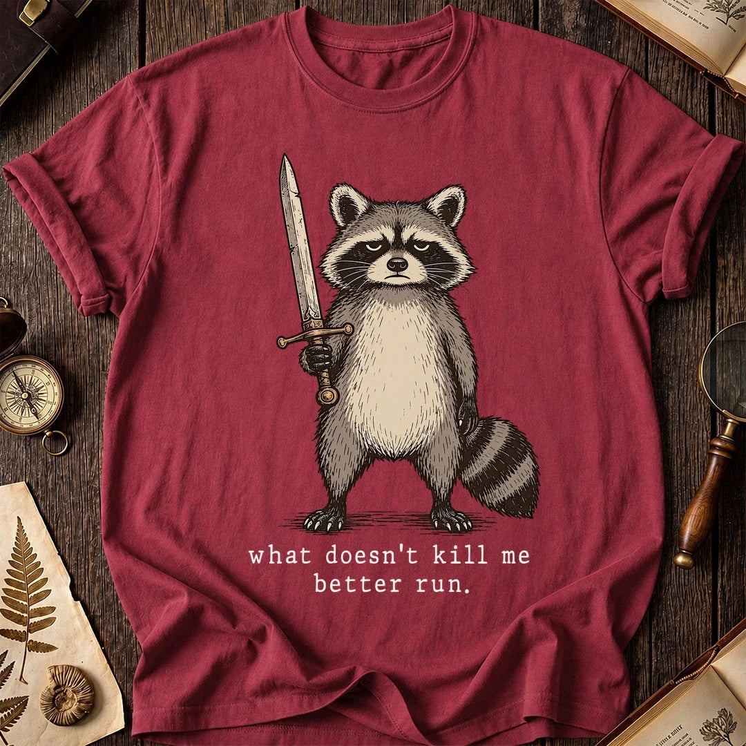 Sword Run Raccoon T-Shirt product image 5